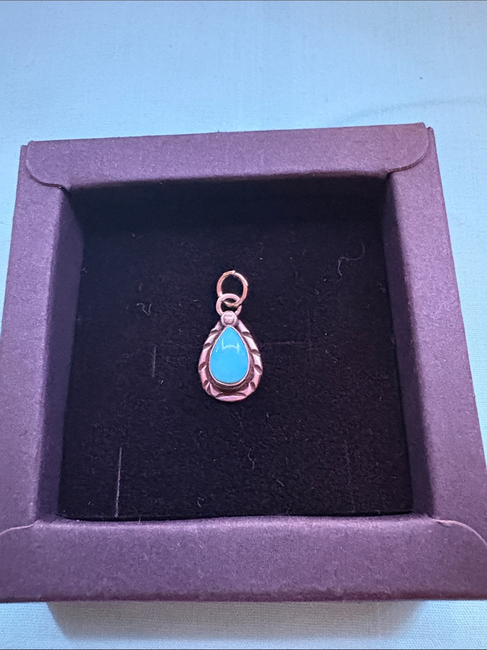 Vintage Sterling Turquoise pendant